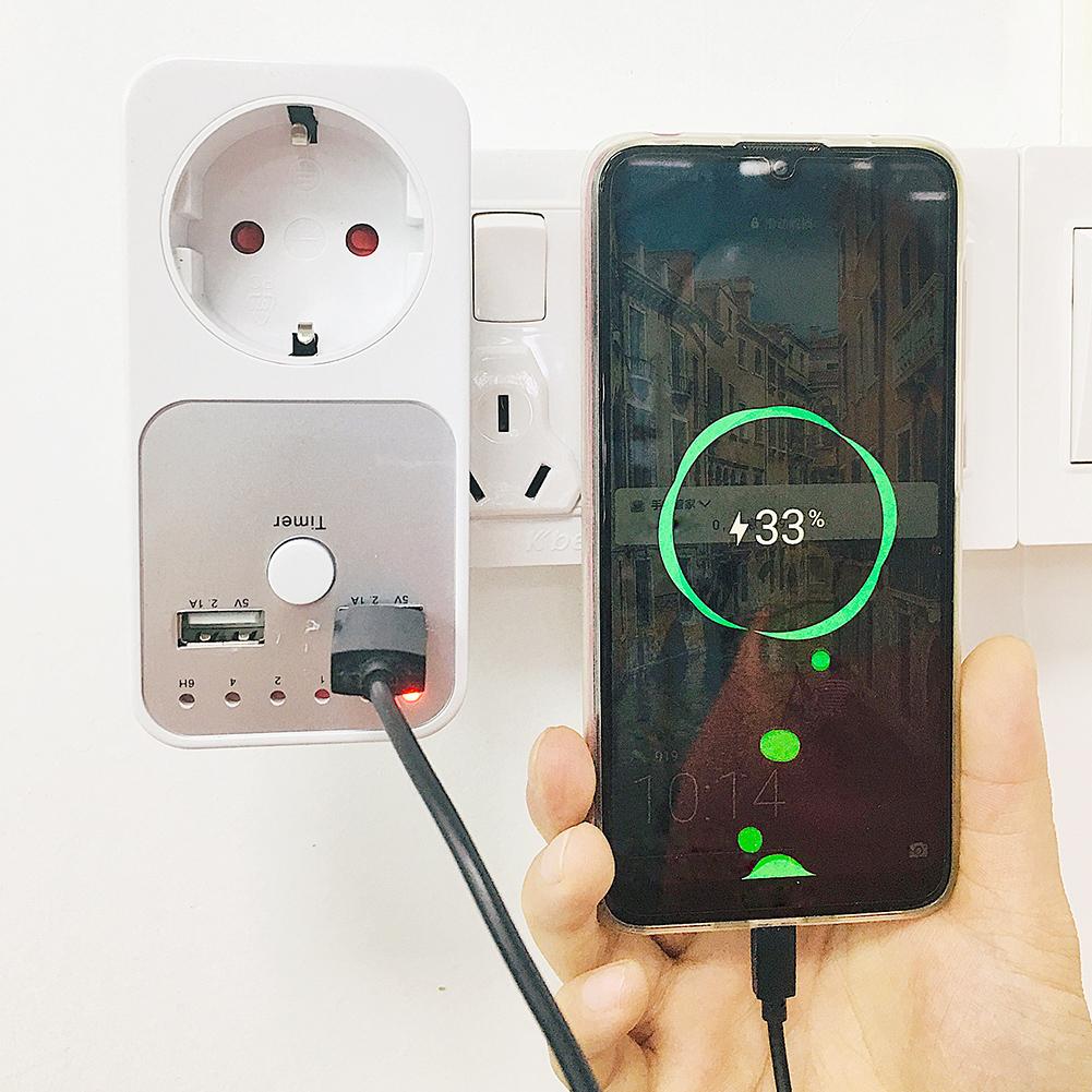 Usb Countdown Timer Smart Tijdsinstelling Schakelaar Timer Socket Voor Indoor Gebruik #35