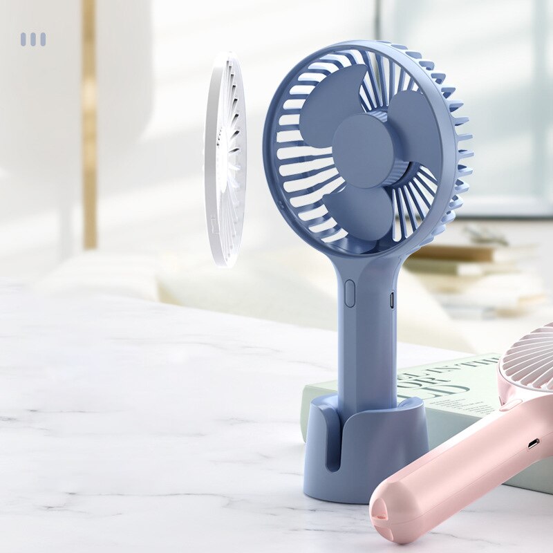COSTWAY Draagbare Hand Ventilator Usb Oplaadbare Handheld Mini Fan Ventilator Ventilatie ventilateur ventilador portatil wentylator