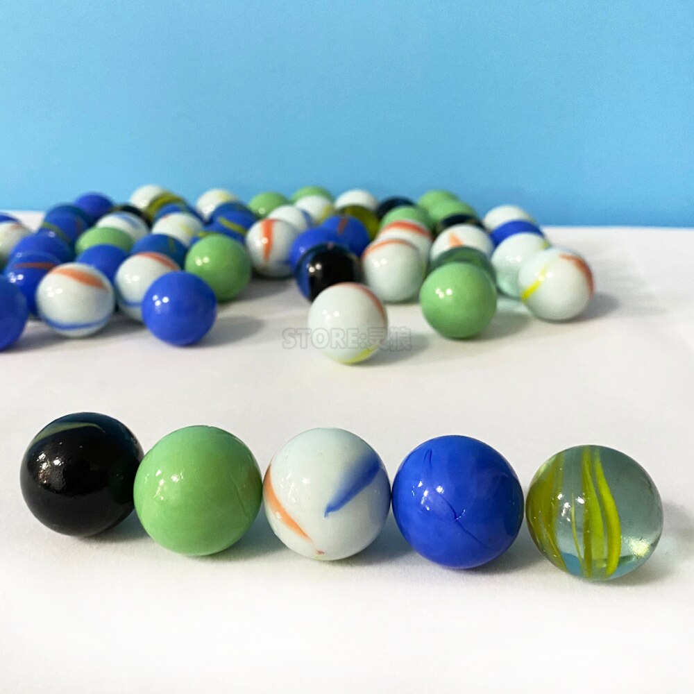 G2 25mm Glas Marmor Chinesische Kugeln Glas Kugel Bälle Für freundlicher Marmor Party Favor Strumpf Füller DIY Heimat Dekor