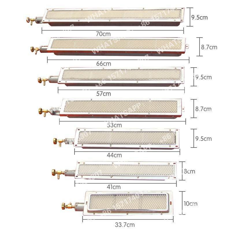 Gasgrill infrarød brænder udskiftning brand energibesparende brænderplade komfurkerne rektangulær