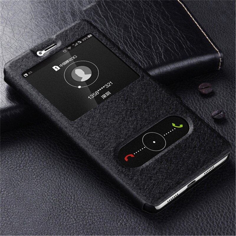 Lyxig plånbok pu läderfodral till huawei  p9 lite mini flip-fodral plånbok telefonhållare ställ  p9 p9 lite plånboksfodral plast