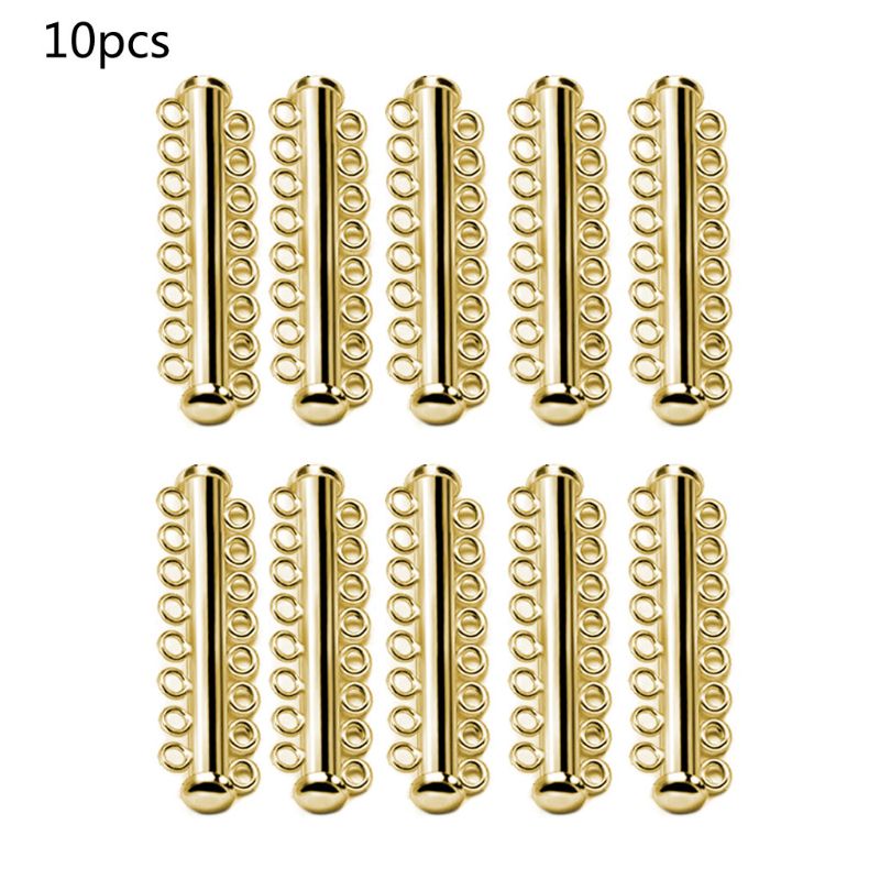 10Pcs Layered Armband Halsketten Rutsche Starke Magnetische Haken Rohre Schloss Rhodium Überzogene Schnalle Haken Schmuck Erkenntnisse: GD-8