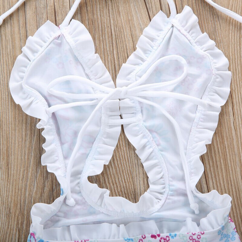 1-6Y bebé niñas traje de baño Niña una pieza niños traje de baño ropa de nado para niños de verano playa