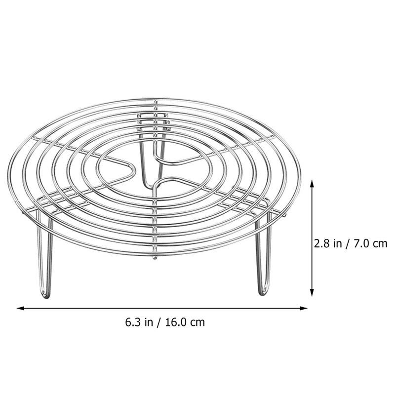 2022 Stainless Steel Steamer Egg Storage Rack Multi-Purpose Round Cooling Rack for Steaming Kid Acessories