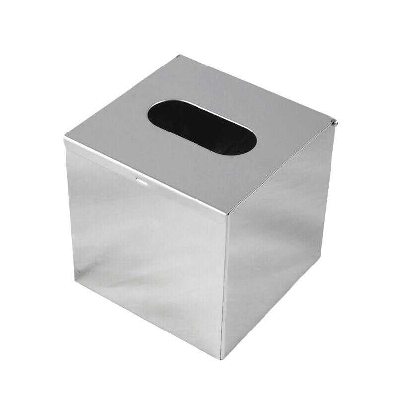 Rvs aanrechtblad papier vierkante bureau tissue doos homestay vierkante tissue papier doekjes hand doos: Default Title