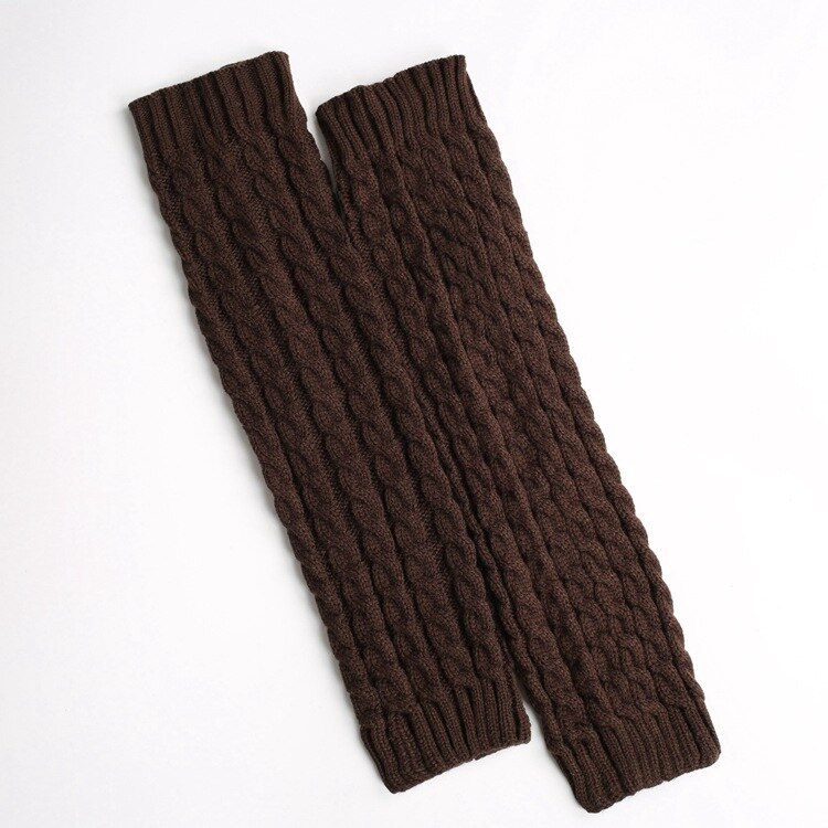 Chaussettes classiques en laine pour femmes, pour automne et hiver, chauffe-jambes, couvre-mollet, SA290: dark coffee