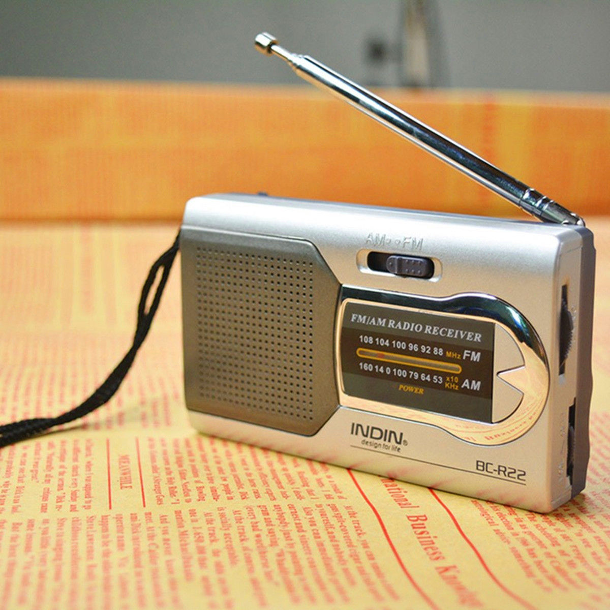 Morning walkman speaker player bc -r22 bærbar am / fm radiomodtager indbygget højttaler mini radio år