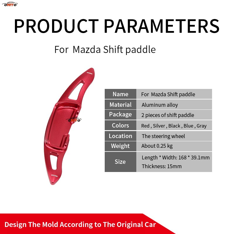God pasform til mazda mx -5 cx-4 aluminiumslegering shifter padle forlænget shifter tilbehør 2 stk/sæt