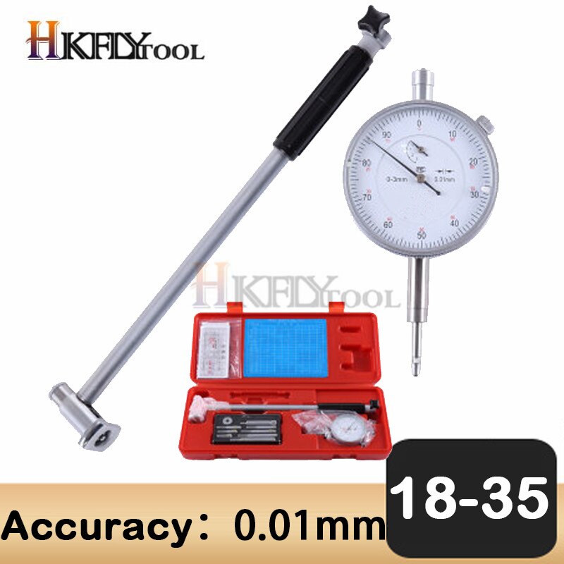 18-35mm 35-50mm Dial Bore Gauge 50-160mm Engine Cylinder Indicator Measuring Gauge Micrometer Cylinder Internal Bore Gage Tools: 18-35MM