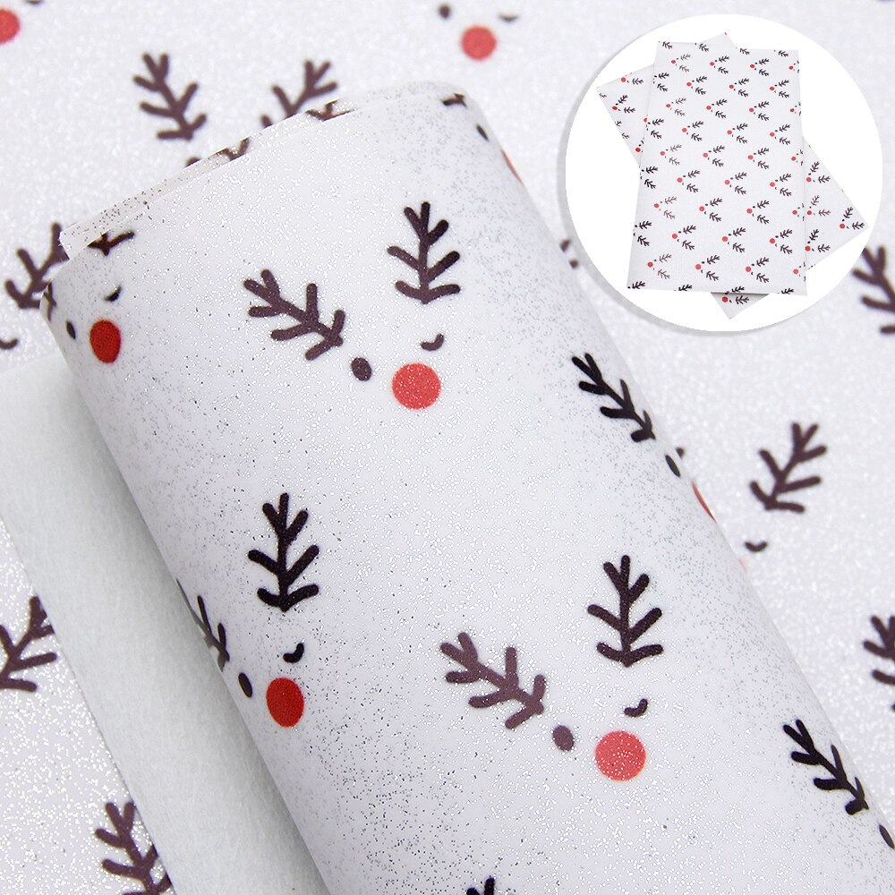 20*34cm Back to School Unicorn Flower Printed Fine Glitter Vinyl Faux Leather Fabric Sheet,DIY Handmade Materials,1Yc9364: 1069426016