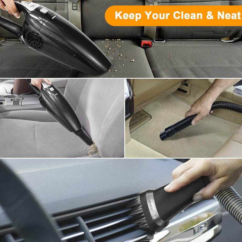 8000Pa Strong Suction Car Vacuum Cleaner 120W 12V Portable Handheld Car Plug Wired Wet/Dry Vaccum Cleaners for Car Home Pet Hair