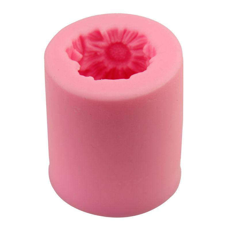3D Kerst Bal Siliconen Kaars Zeep Mold Maken Diy Fondant Cake Decorating: Sunflower