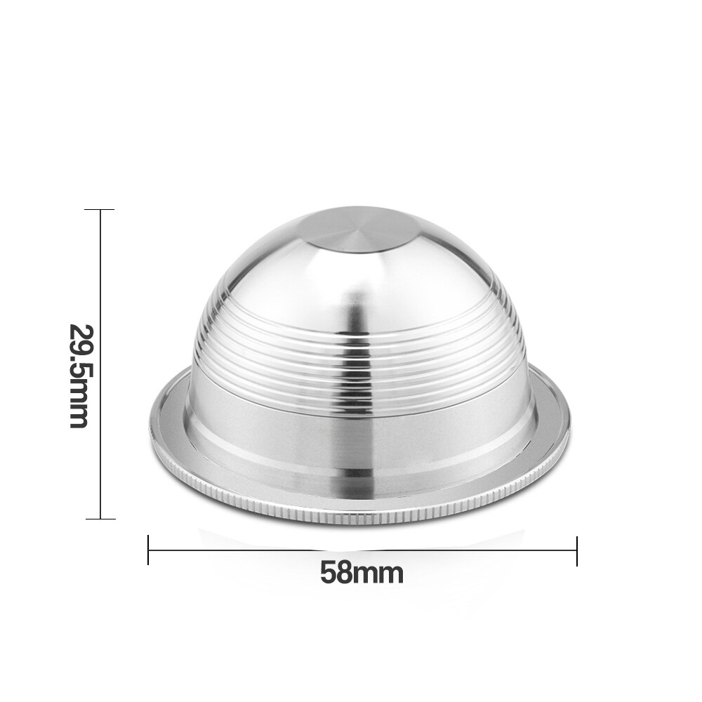 ICafilasSVIP Stianless Steel Reusable Vertuoline Capsule For Nespresso Vertuo Coffee Filter Espresso For Vertuo Plus