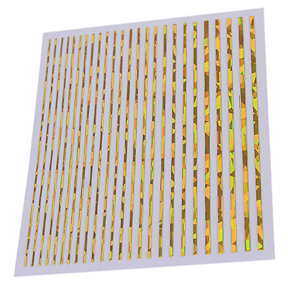 Sticker 1Pc Streep Goud Curve 3D Lijnen Nail Nagel... Grandado