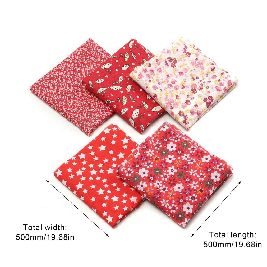 50X50 Cm Tissu Katoen Katoenen Stof Bedrukt Doek Naaien Quilten Stoffen Voor Patchwork Handwerken Diy Handgemaakte Accessoires