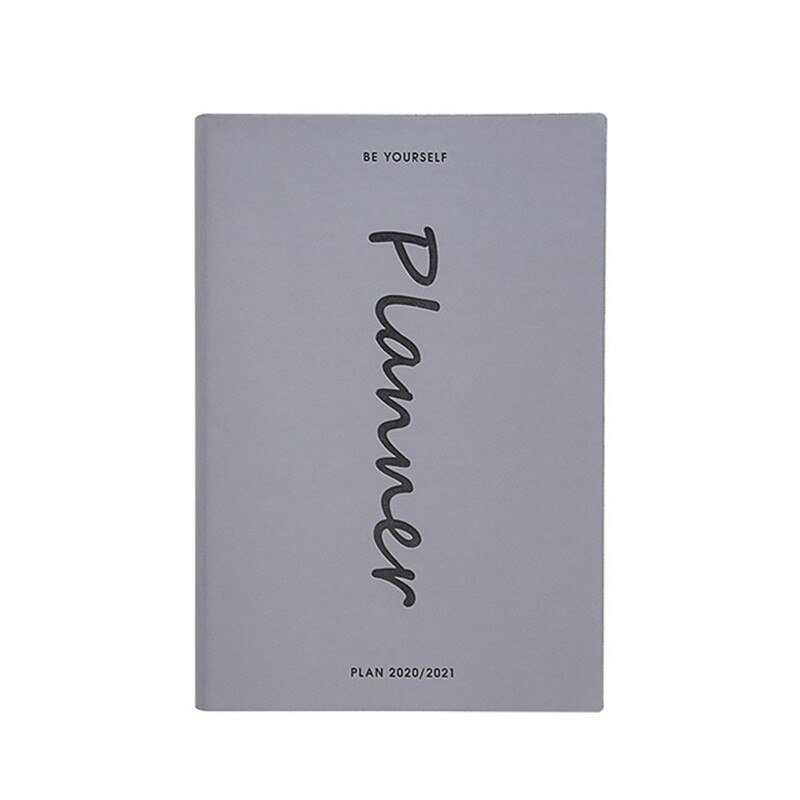 Planner Notebook 18 Monthlys Agenda Plan Organizer Binnenpagina Week Maand Plan Journal Opnemen Leven School Briefpapier: Gray