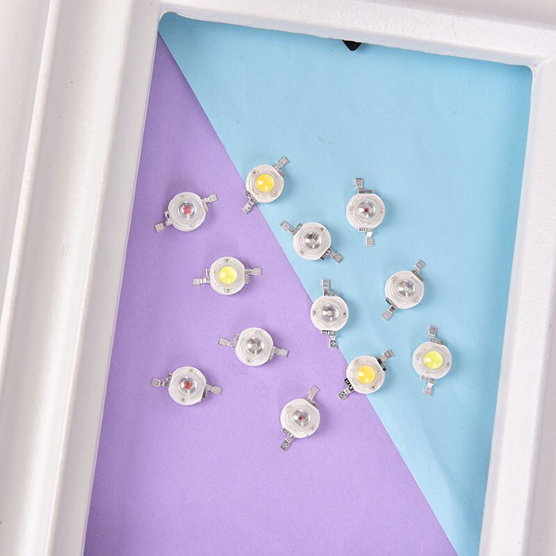 10pcs/lot 1W High-Power LED lamp Bulb Diodes Highlighting Lights Bead HighPower Lamp Beads 1.5cm*0.8cm