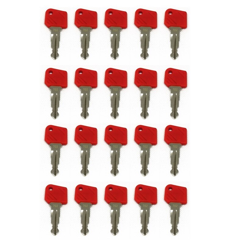 20pc Key For Jungheinrich 702 Red Electric Stapler Ignition Key 702 Mic Komatsu