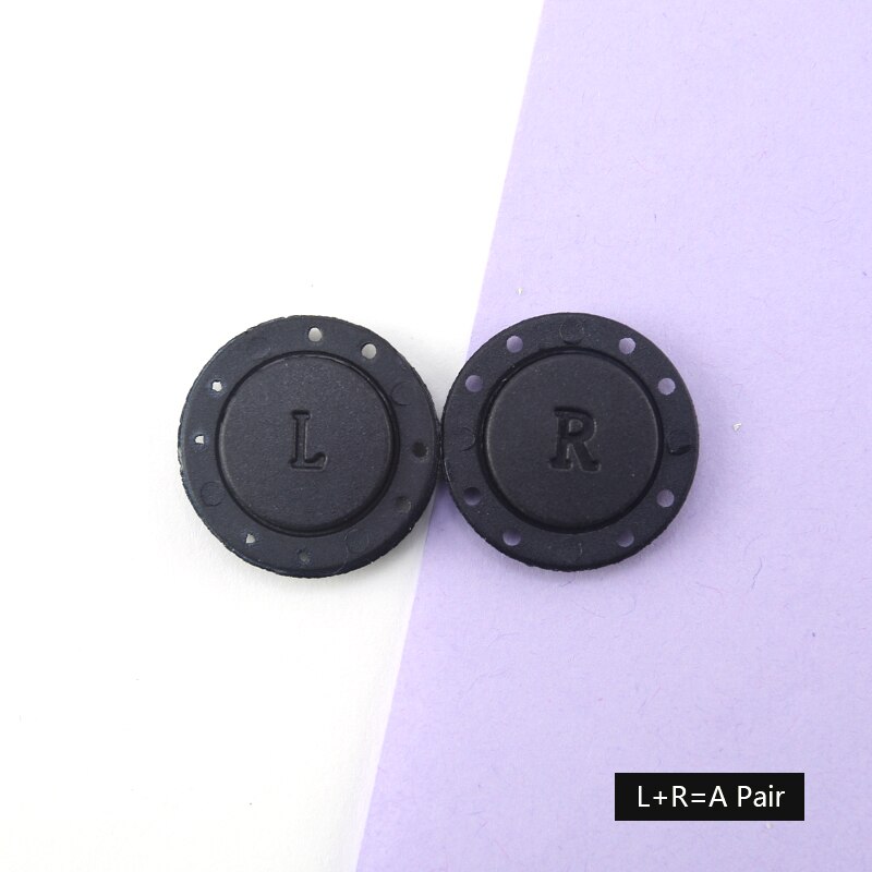 Botón magnético de piedra para coser, hebilla Invisible, botón magnético automático para costura DIY, conjunto de costura para bolsa/cárdigan/chaqueta, 5 pares: NO.07-black
