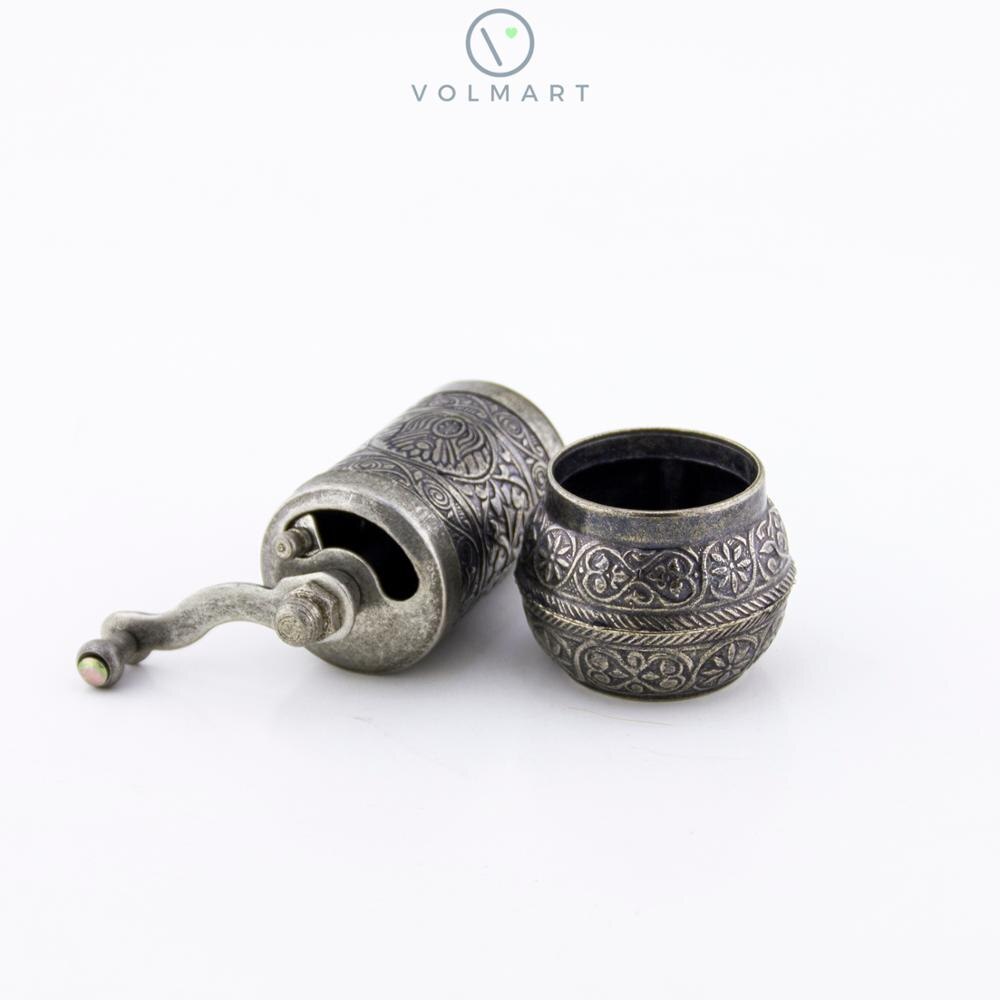 Nostalgisk peppar-kaffe-salt-kryddkvarn 4.3 '  - 11 cm.