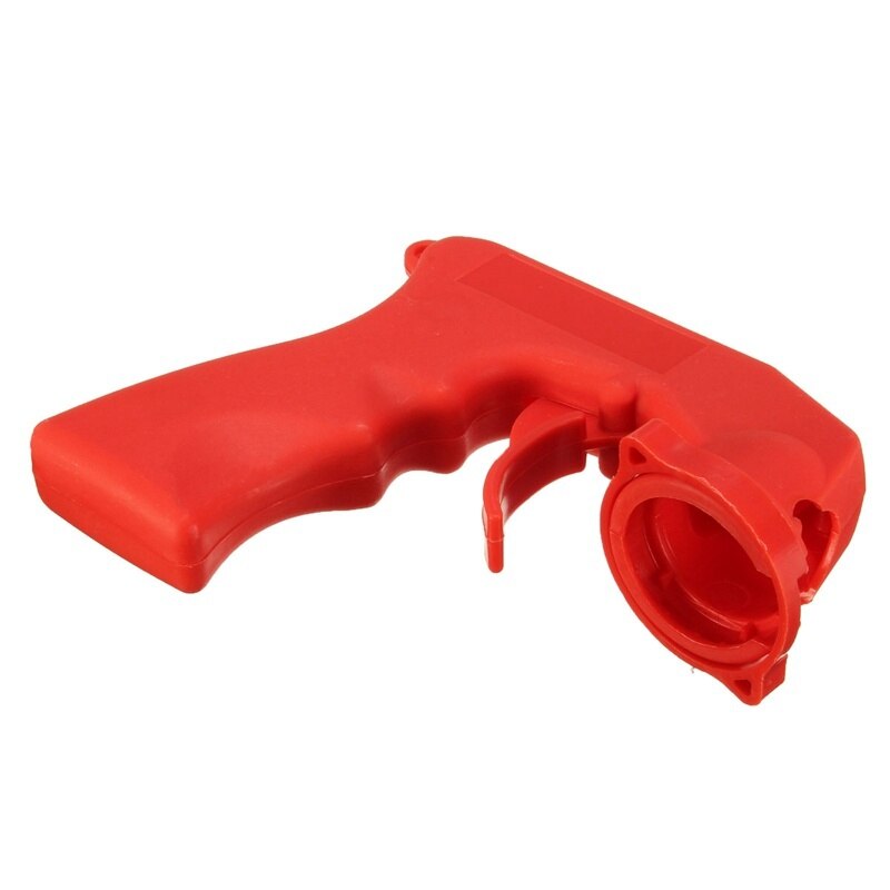 1pc bil styling aerosol sprayburk bärbart handtag avtryckare verktyg plast svart rött målarhandtag
