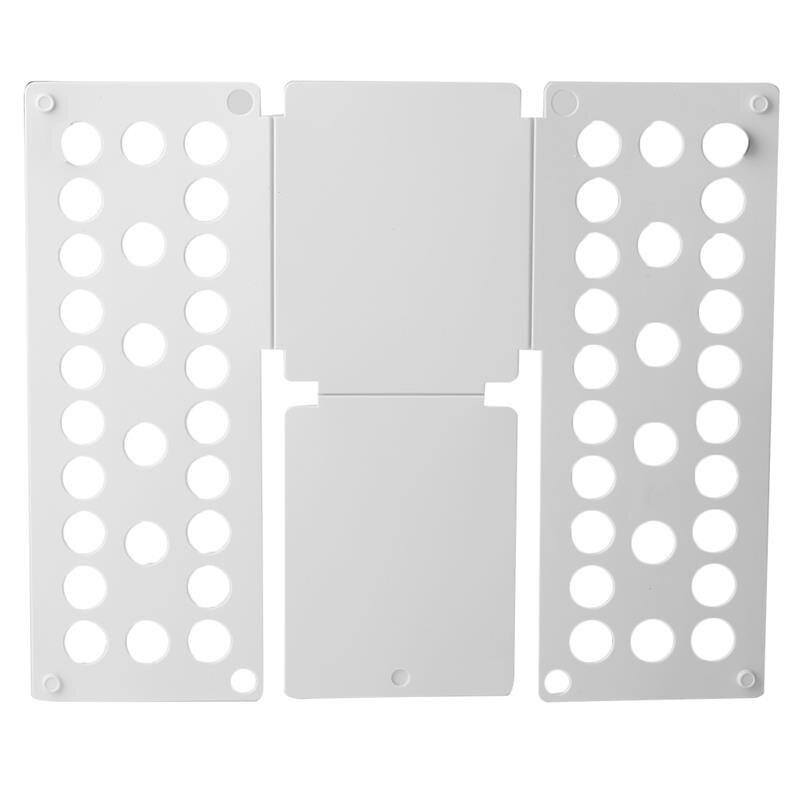 Planche à plier magique des vêtements, 40x16cm, pour gagner de l'espace, support rapide, patère à vêtements Organzier pour vêtements pour la maison: white