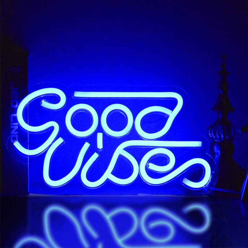 Led Neon Light 5V USB dream Relax Wall Hanging Neon Sign Night Light for Aesthetic Party Bedroom Home Bar Gaming Decoration: blue 2