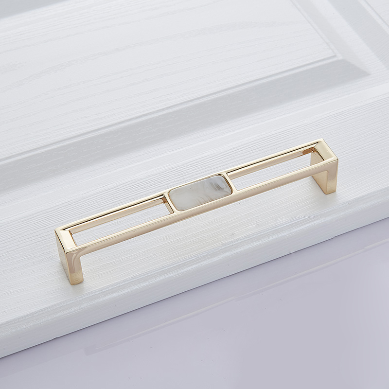 Blaue nordische Marmorschale, Schrankgriff, Knöpfe, Schublade und Kleiderschrank, Möbelbeschläge, 96 mm, 128 mm: Blau