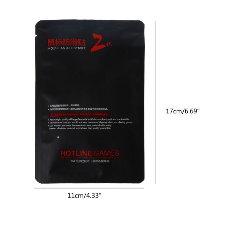Adesivos laterais para mouse skates, fita antiderrapante, resistente ao suor, para-endgame gear xm1