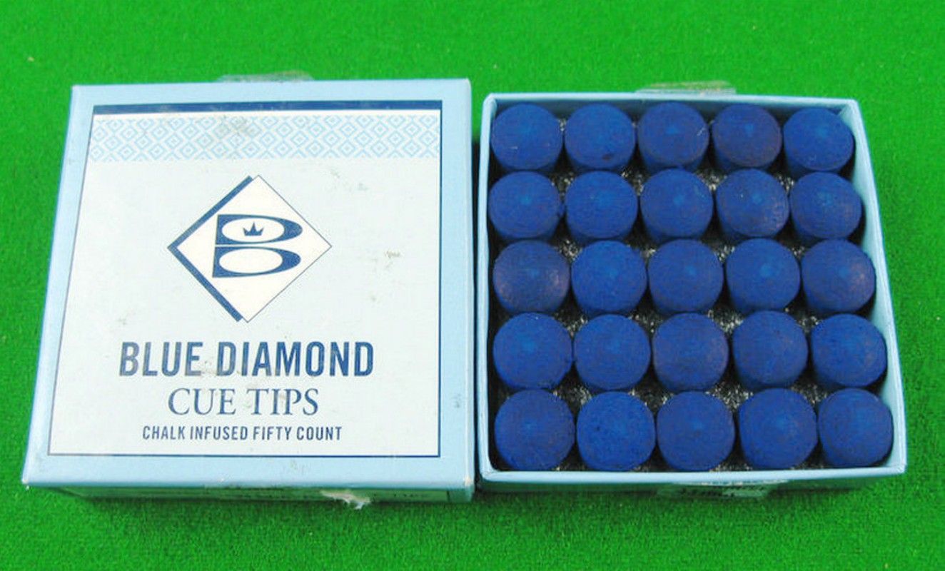 BRUNSWICK Billiards Snooker Blue Diamond Cue Tip 11mm-M Hardness