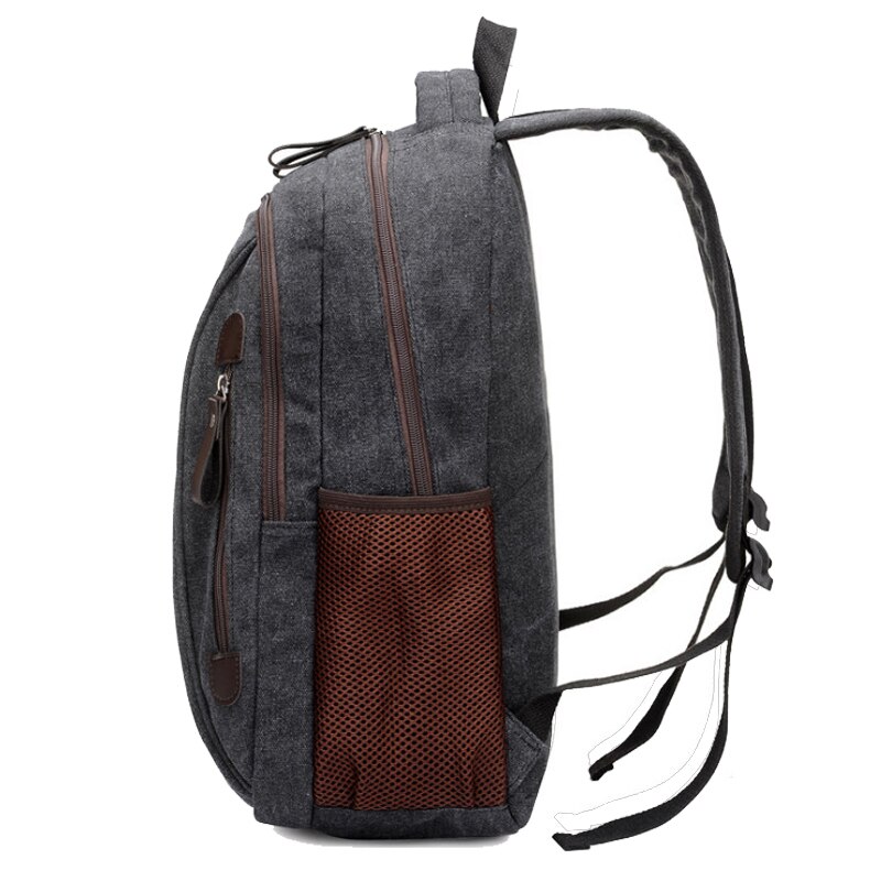 Chuwanglin Casual Canvas Mannelijke Rugzak Mannen Schooltassen 14 Inch Laptop Rugzakken Mode Reistassen Mochila Hombre A6811