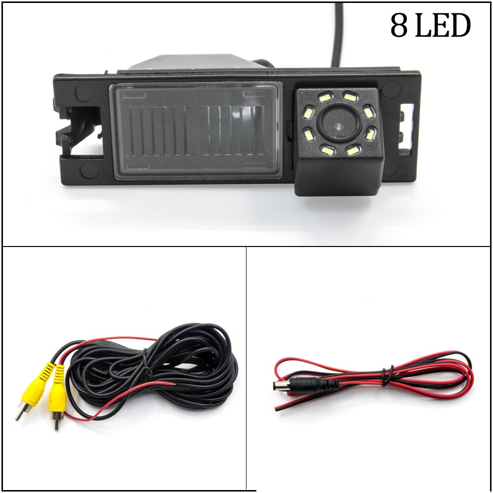 Vehicle Rear View Camera For Hyundai IX35 Car Night Vision Backup Reversing Parking Monitor: 8 LED Camera