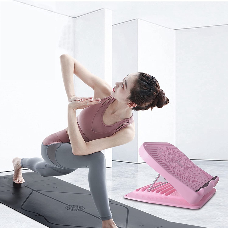 Portable Slant Board Calf Stretcher Adjustable Incline Board 7 Level Leg Exercise Portable Fitness Stretch Board