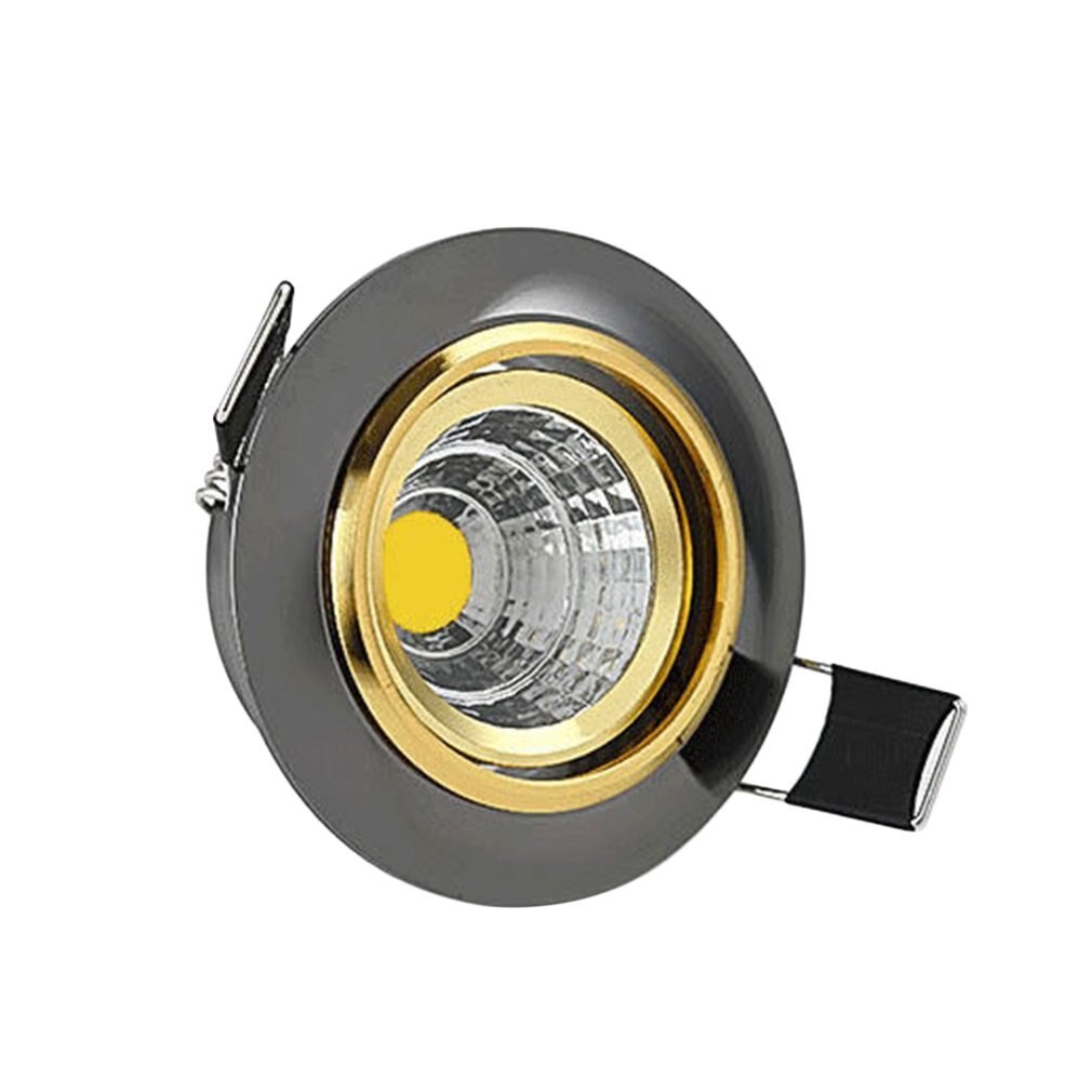 Cob led loftslampe hotel bull eye lampe hjemmekontor dekoration lys moderne spotlight super lys boligforbedringslampe: Hvid / 3w