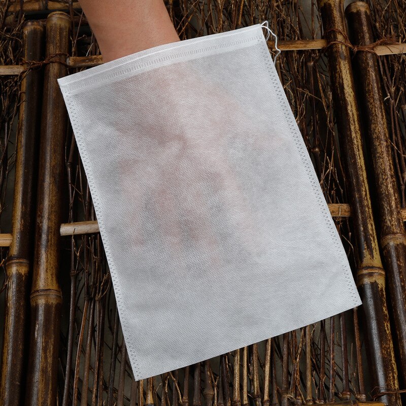 200 PCs 10x15cm Nonwoven Fabric Tisanes Bag Tea Bags Filter Bags Aniseed Bag Gauze Bag Disposable Plastic Package