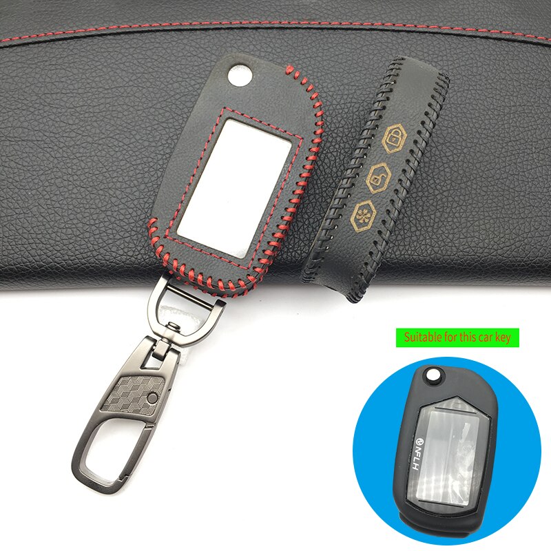A91 Leather Key Case Cover for Starline A91 A61 B9 B6 uncut blade fob Case A91 folding car flip Remote Control