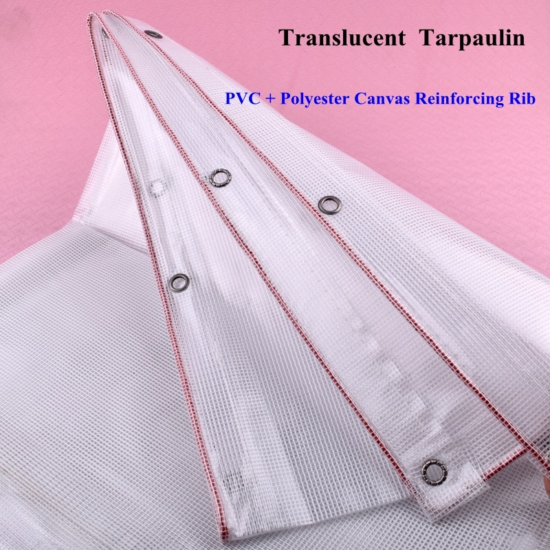 0.38mm genomskinliga pvc presenning husdjurshus täcke regntät trasa utomhus markis trädgård suckulenta växter håller värmen skuggning segel