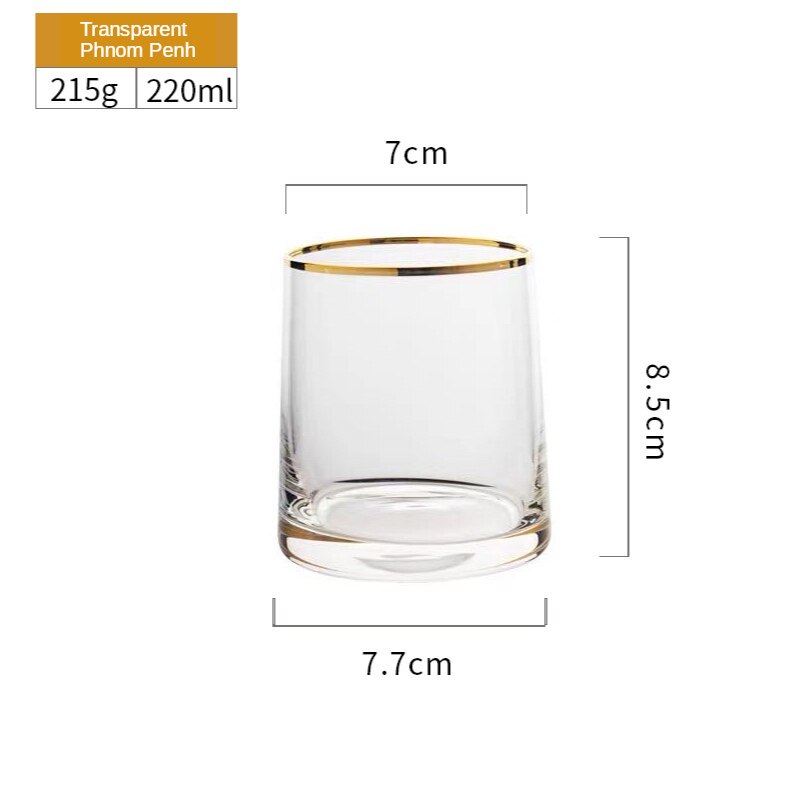 Japansk stil vandglas håndlavet farverige husholdnings whiskyglas tyk bund ion belagt vand juice glas glas: Phnom penh