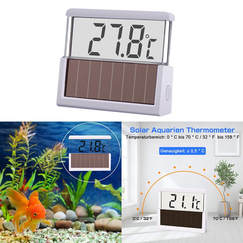 Digitale Aquarium Thermometer Celsius Fahrenheit Schakelbare Thermometer Zonne Aquarium Thermometer Temperatuur Meten Tool