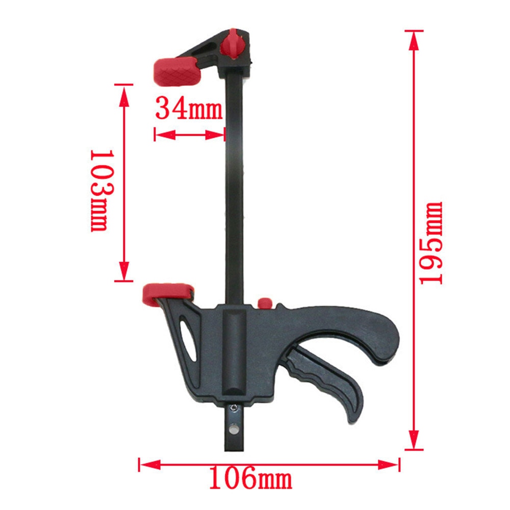 4 Inch Houtbewerking Bar F Klem Grip Ratel Release Diy Hand Houtbewerking Bar F Klem Grip Ratel Release diy Hand # Ab