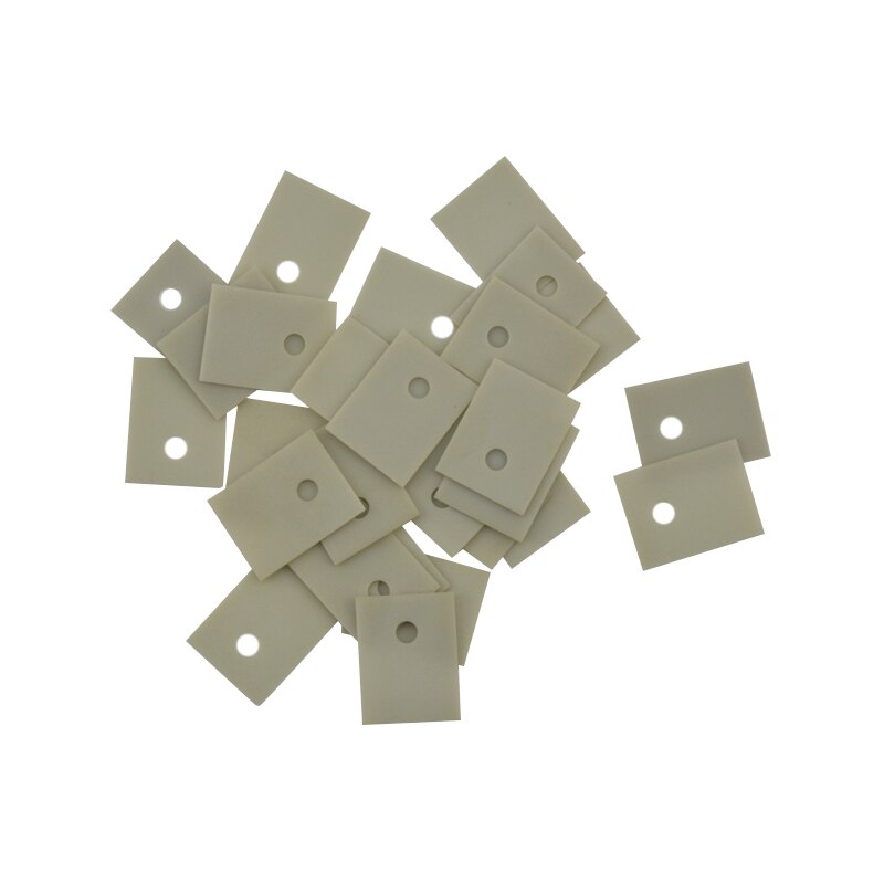 Hoja de cerámica de nitruro de aluminio, disipador de calor cerámico resistente a altas temperaturas, hoja de aislamiento de sustrato de 1mm * 20*25, 10 Uds.