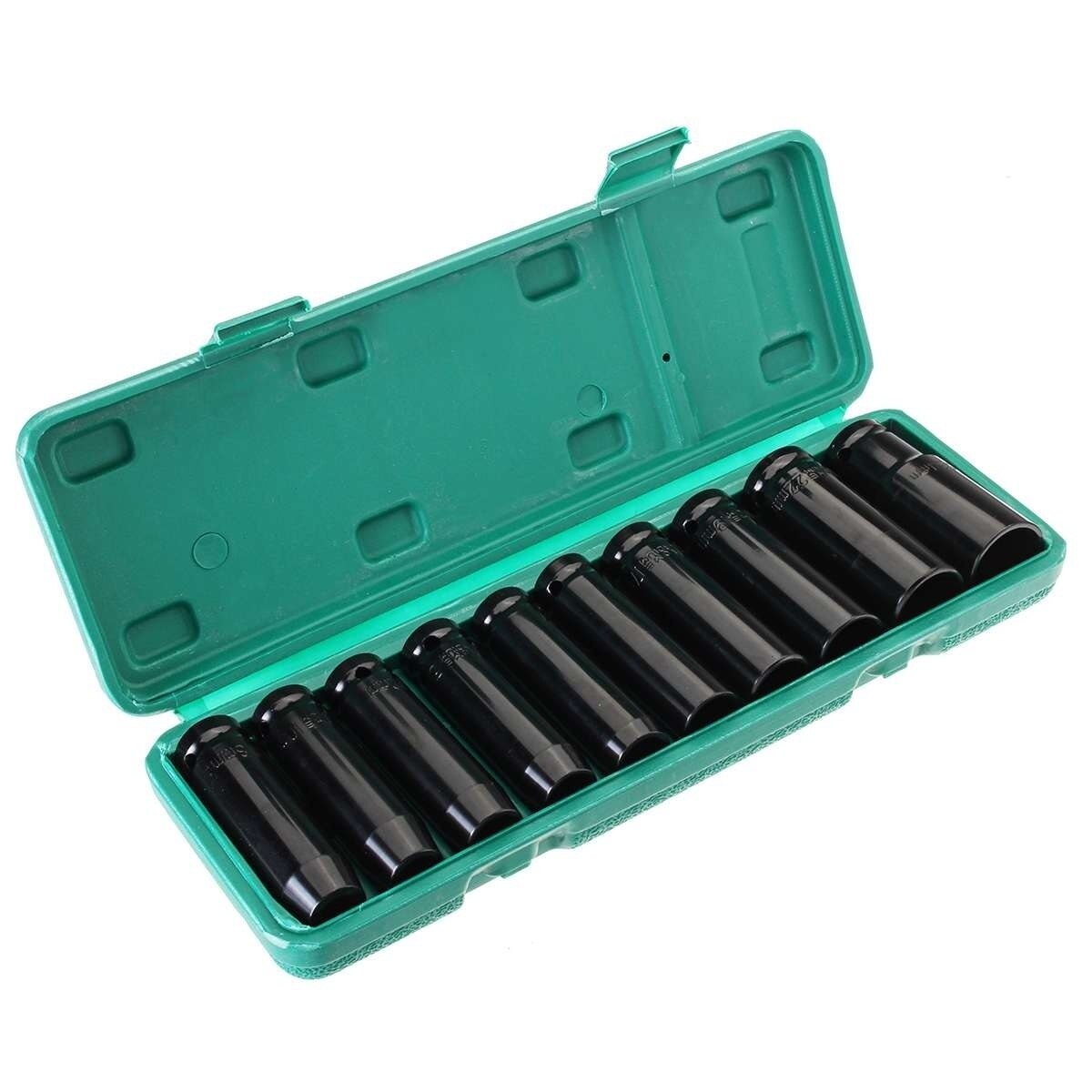 10 stuks 1/2 inch diepe lucht-impact doppenset sleuteladapter aandrijfdoppenconverter verloopstuk