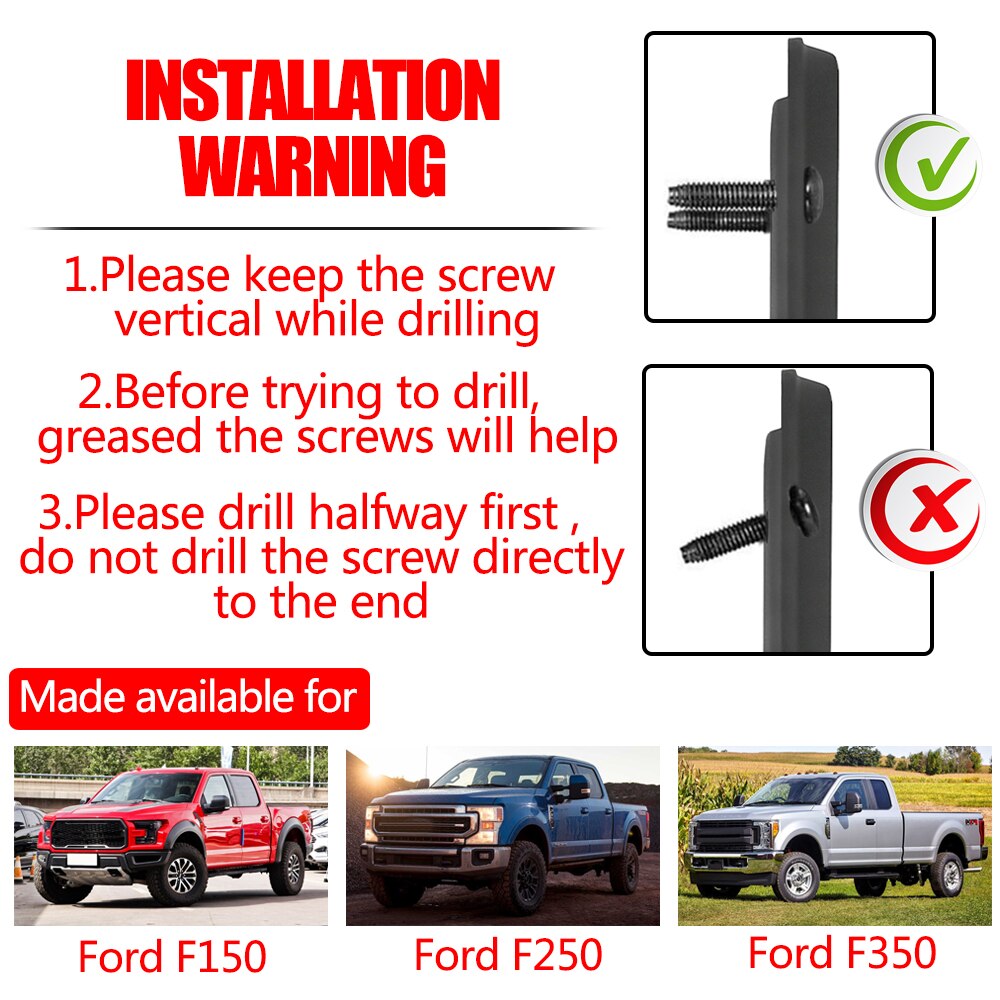 4 Pack Boxlink Tie Down Anchors with Plates Brackets Compatible for F150 F250 F350