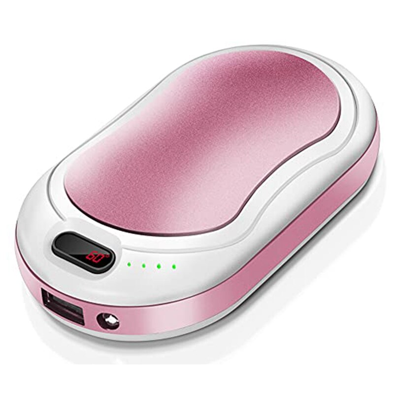 ZAEWRY Scaldamani magnetico elettrico, confezione da 2, riscaldatore portatile, 3600 mAh, 3 impostazioni di temperatura, portatile, rosa | Leroy Merlin