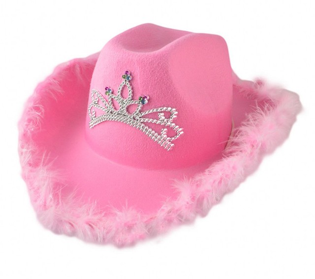 Led Pink Cowboy Cowgirl Hat Western Tiara Cowgirl Hat for Women Girl Tiara Cowgirl Hat Cowboy Cap Costume Party Dress Up: pink 2