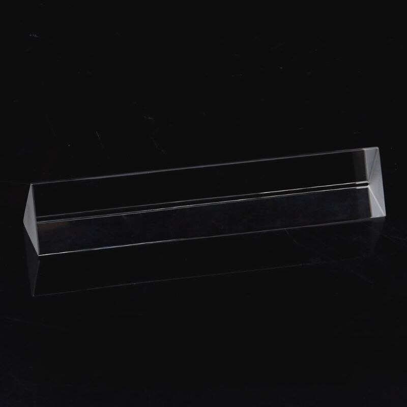 6" Optical Glass Triple Triangular Prism Physics Teaching Light Spectrum 15cm