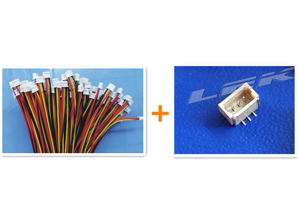 Mini. Micro JST 1.0mm 3-Pin Connector with Wire x 10 sets