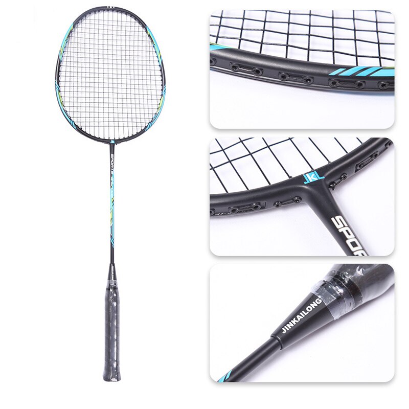 2022 Badminton Racket Carbon-aluminum Integrated Set For Children And Adults Competition Training Two Badminton Rackets -40