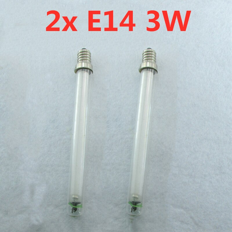 2-Pack 3w E14 UV 365NM Replace Bulb, Bug Zappers, Fly and Mosquito Kill Trap, 2 x 3 Watt E14 365nm UV Replacement Bulbs: Default Title