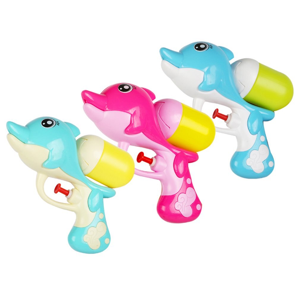 Children'S Cartoon Pressure Water Gun Summer Beach Dolphin Water Gun Play Water Toys Drifting Water Guns Water Spray Guns